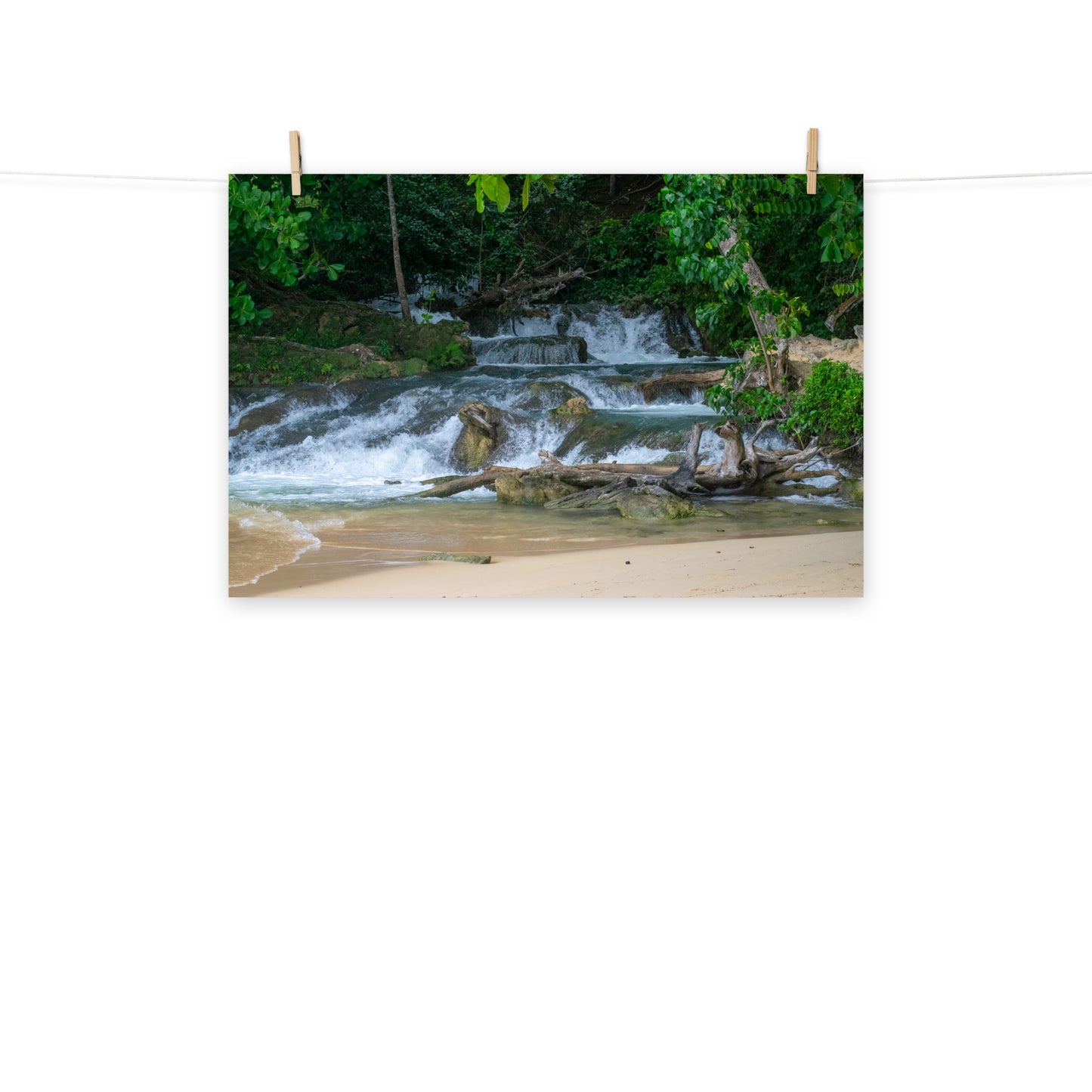 A photo of Laughing Waters waterfall in St. Ann, Jamaica.