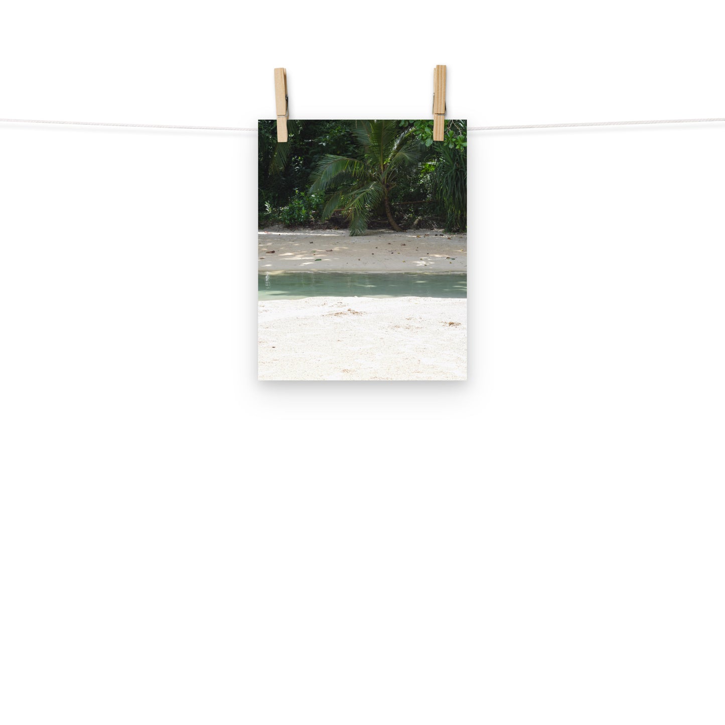 A photo of where the river meets the sea at Frenchman's Cove in Portland, Jamaica.