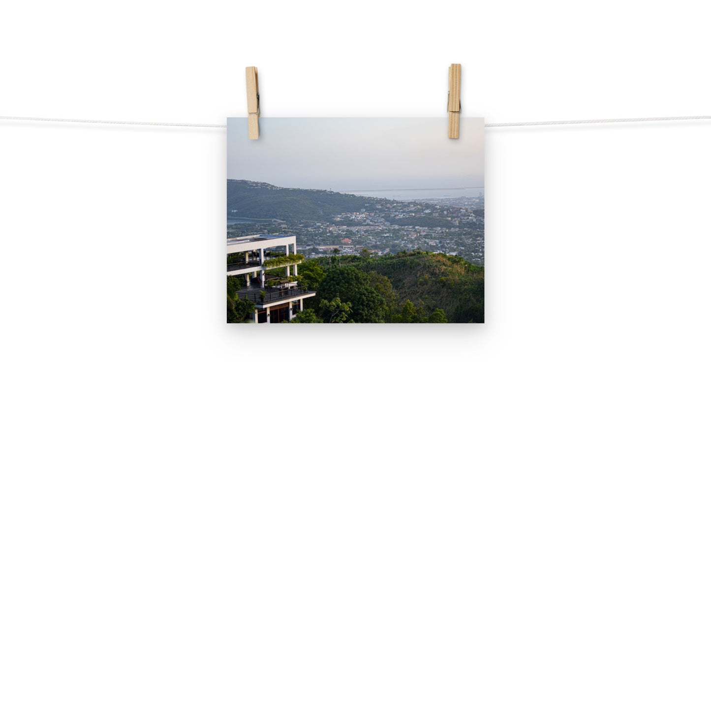 A photo overlooking the city and sea from the hills of Kingston, St. Andrew, Jamaica